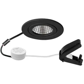 Brumberg Einbaudownlight 1er rund schwarz