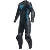 Dainese Motorradkombi Grobnik 1-Teiler Damen Motorrad Lederkombi Atmungsaktiv protektoren blau|grau|schwarz 52