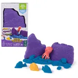 Kinetic Sand Project Planet Korallen Riff Set - Spielset aus 100% recyceltem Kunstoff mit 227 g magischem Sand, Spielbehälter und 2 Werkzeugen, für kreatives Indoor-Sandspiel, für Kinder ab 3 Jahren