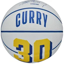 Wilson Basketball, NBA Player Icon Stephen Curry, Mini, Ball weiß|blau|gelb 3,
