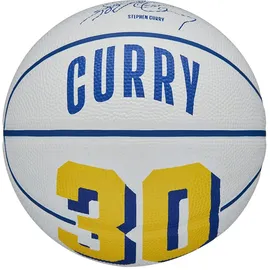 Wilson Basketball, NBA Player Icon Stephen Curry, Mini, Ball weiß|blau|gelb 3,