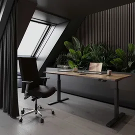 BISLEY E-wondertech Schreibtisch Rechteck: 120 X 60 cm Weiß