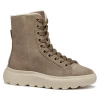 GEOX Schnürboots »D SPHERICA EC4.1 D«, Plateau Boot, Chunky Boot, Winterboot mit Warmfutter, Gr. 38, taupe, , 19290151-38