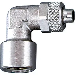 Riegler Winkel-Aufschraubverschraubung, G 1/8, für Schlauch 6/4, MS vern.