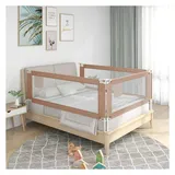 vidaXL Bettschutzgitter 180 x 25 cm taupe