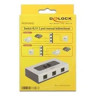 Delock Switch, RJ11 - Switch - 2 x Telefonleitung