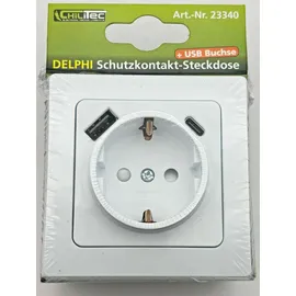ChiliTec Schuko-Steckdose Unterputz Weiß