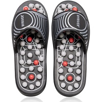 BYRIVER Plantarfasziitis Massagegerät Akupressur Fußmassage Hausschuhe Schuhe, Reflexzonenmassage Sandalen, Entspannung Geschenk für Mama Papa (02XS)