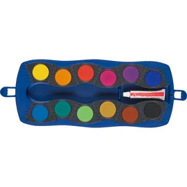 Faber-Castell Farbkasten Connector 12 Farben blau