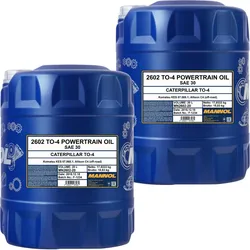 2x 20l Mannol Motoröl Lkw Sae 30 To-4 Powertrain Komatsu Kes 07.868.1: