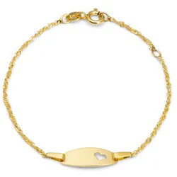 Goldarmband »Herz, 2014686«, 47152712-0 gelbgoldfarben