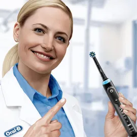 Oral-B CrossAction CleanMaximiser Black Edition Aufsteckbürste schwarz 4 St.