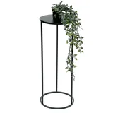 DanDiBo Ambiente DanDiBo Blumenhocker Metall Schwarz Rund 70 cm Blumenständer Beistelltisch 96316 L Blumensäule Modern Pflanzenständer Pflanzenhocker