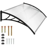 Tectake Vordach 150 x 93 cm transparent