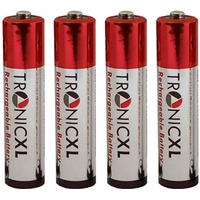 TronicXL 950mAh Akku AAA Akkus HR03 Batterie batterien kompatibel mit für Telefon Grundig Philips M5651 M6651 M6651WB Luceo D4501 D6351 M3351 M3451 M3451B Linea M6652 Panasonic KX-TG6724 KX-TG8051