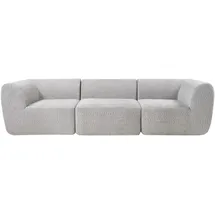 [en.casa] Couch Bouclé 3-Sitzer Grau