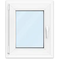 Fenster 50x60 cm, Kunststoff Profil aluplast IDEAL® 4000, Weiß, 500x600 mm, einteilig festverglast, 2-fach Verglasung, individuell konfigurieren