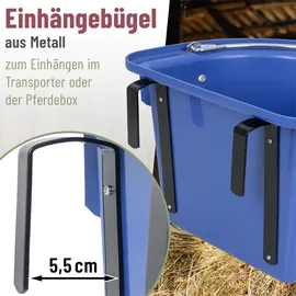 Kerbl Turnier-Futterkrippe 12 l 39x32,5x26 cm Blau