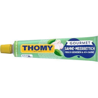 Thomy Gourmet Meerrettich mild, frisch gerieben, lecker zu Fisch oder Fleisch, 190g Tube, 1er Pack (1 x 190g)