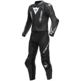 Dainese Laguna Seca Lederkombi - Black / Black / White - 92