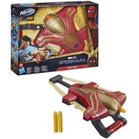 Spider-Man Marvel Web Bolt NERF Blaster Toy for Kids, Movie-Inspired Design, Includes 3 Elite Nerf Darts, Ages 5 and Up