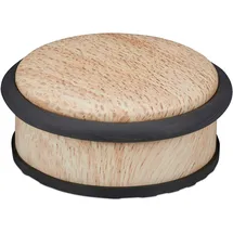 Relaxdays Türstopper Holzoptik Braun 10 x 5 cm