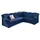 DOMO collection Ecksofa »Papenburg B/T/H: 242/190/84 cm L-Form«, wahlweise mit Bettfunktion, Langer Schenkel links oder rechts blau