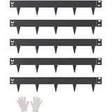 Vevor Rasenkante 990 x 156 x 1,5 mm 5 Stück schwarz