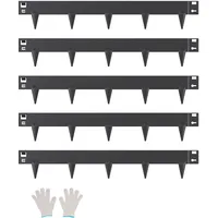 Vevor Rasenkante 990 x 156 x 1,5 mm 5 Stück schwarz