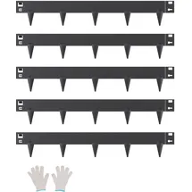 Vevor Rasenkante 990 x 156 x 1,5 mm 5 Stück schwarz