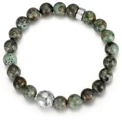 Perlenarmband »Schmuck Geschenk Armschmuck Armkette Perle«, mit Türkis, 44723820-0 edelstahlfarben-grün + grün