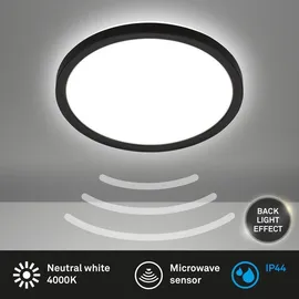 Briloner LED Panel 29,3 cm 18W schwarz