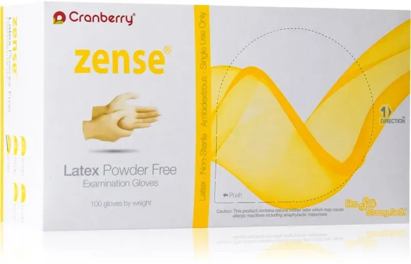 Cranberry Zense Natural Latexhandschuhe puderfrei Größe S 50 St.