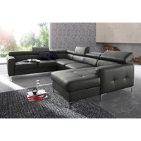 Cotta Wohnlandschaft »Ecksofa in modernem Design, U-Form«, grau