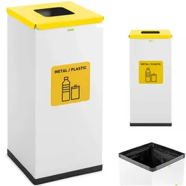 expondo Abfalleimer 60 l Weiß