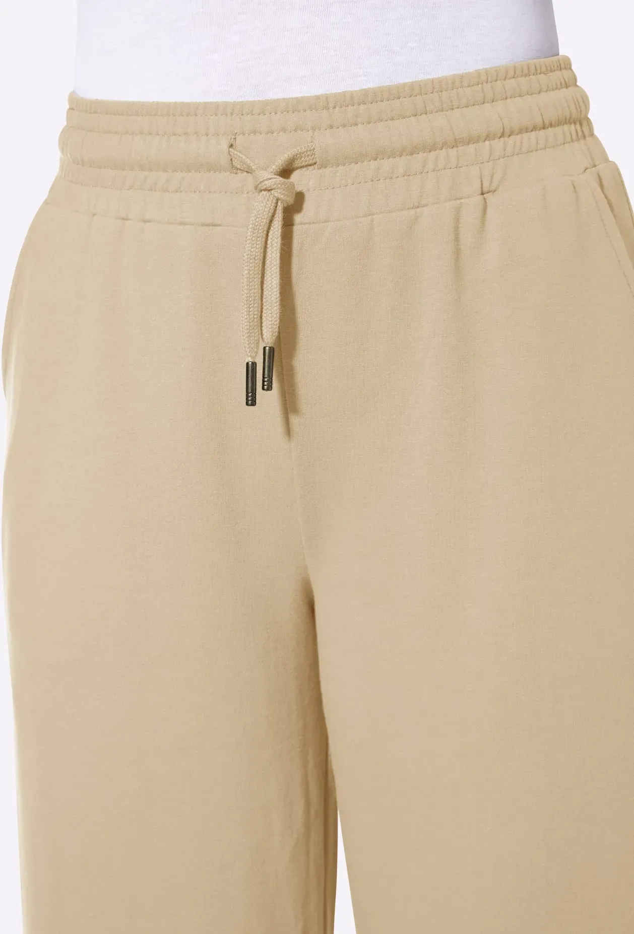 Sweathose CASUAL LOOKS, Damen, Gr. 50, Normalgrößen, beige, 50% Baumwolle, 50% Polyester, unifarben, Hosen Sweathose