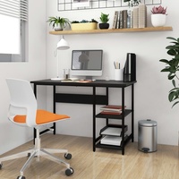 [ Möbel wunderbar] Computertisch Schwarz 105x55x72 cm MDF und Metall Wunderbar Wohnen