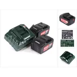 Metabo Akku Basis Set 18V mit 2x Akku 5,2Ah ( 625592000 ) + Ladegerät ASC 55 ( 627044000 )