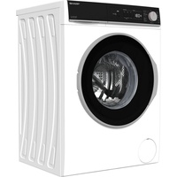 Sharp Waschmaschine ES-NFA714BW1NA-DE weiß schwarz) Frontlader