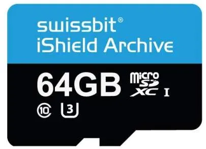 Swissbit iShield Archive PS-66u 64GB MicroSD Karte verschlüsselt