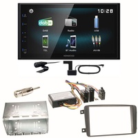 Kenwood DMX-125DAB USB DAB+ Einbauset für Mercedes C-Klasse W203