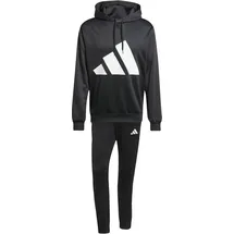 adidas Big Logo French Terry Trainingsanzug Black/White XS