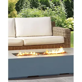 Beliani Feuerstelle grau