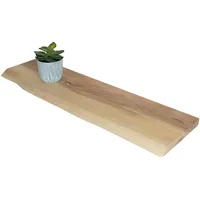 Sam Steckboard mit Baumkante Wandregal Akazie massiv naturfarben lackiert