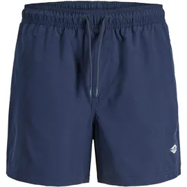 JACK & JONES Badeshorts JPSTMAUI TROPIC SOLID Blau M