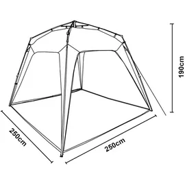 [pro.tec]® pro.tec Pavillon, Barendrecht 250x250x190cm Blau