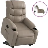 vidaXL Relaxsessel mit Aufstehhilfe Elektrisch Kunstleder 93 x 99,5 x 0 cm Braun