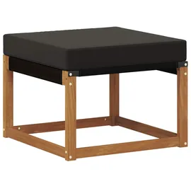 vidaXL Outdoor-Fußhocker Massivholz schwarz