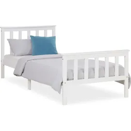 Homestyle4u Jugendbett 90x200cm weiß