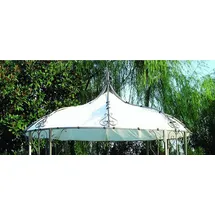 Gravidus Pavillon Ersatzdach Orient, wasserabweisendes Polyester, weiß, Ø 3 m